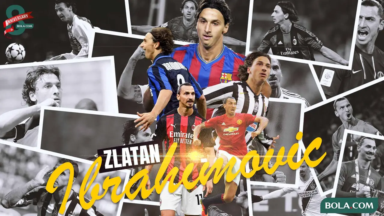 Ilustrasi - Kolase Zlatan Ibrahimovic