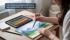 Cara Mewarnai dengan Pensil Warna agar Gradasi Halus dan Rapi untuk Pemula