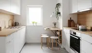 7 Desain Dapur Minimalis 3x2 Tetap Lega dengan Meja Makan Mini, Hemat Ruang