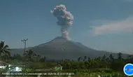 Gunung Lewotobi Laki-Laki Erupsi 1.500 Meter