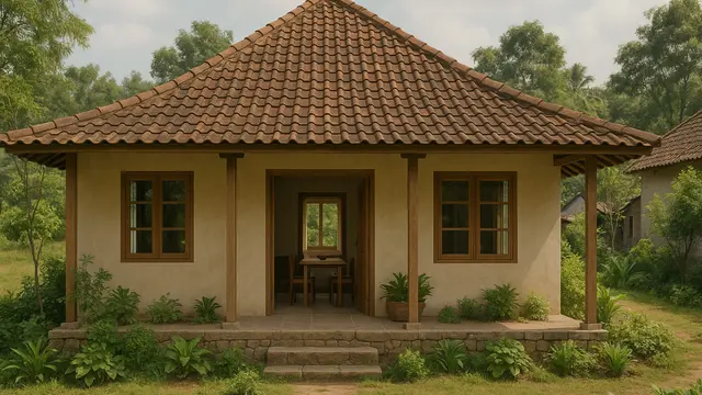 Gambar Desain Rumah Kampung Sederhana tapi Cantik 3 Kamar