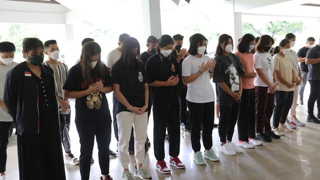 Skuad Tim Bulutangkis Indonesia untuk Kejuaraan Bulutangkis Asia Beregu 2022.