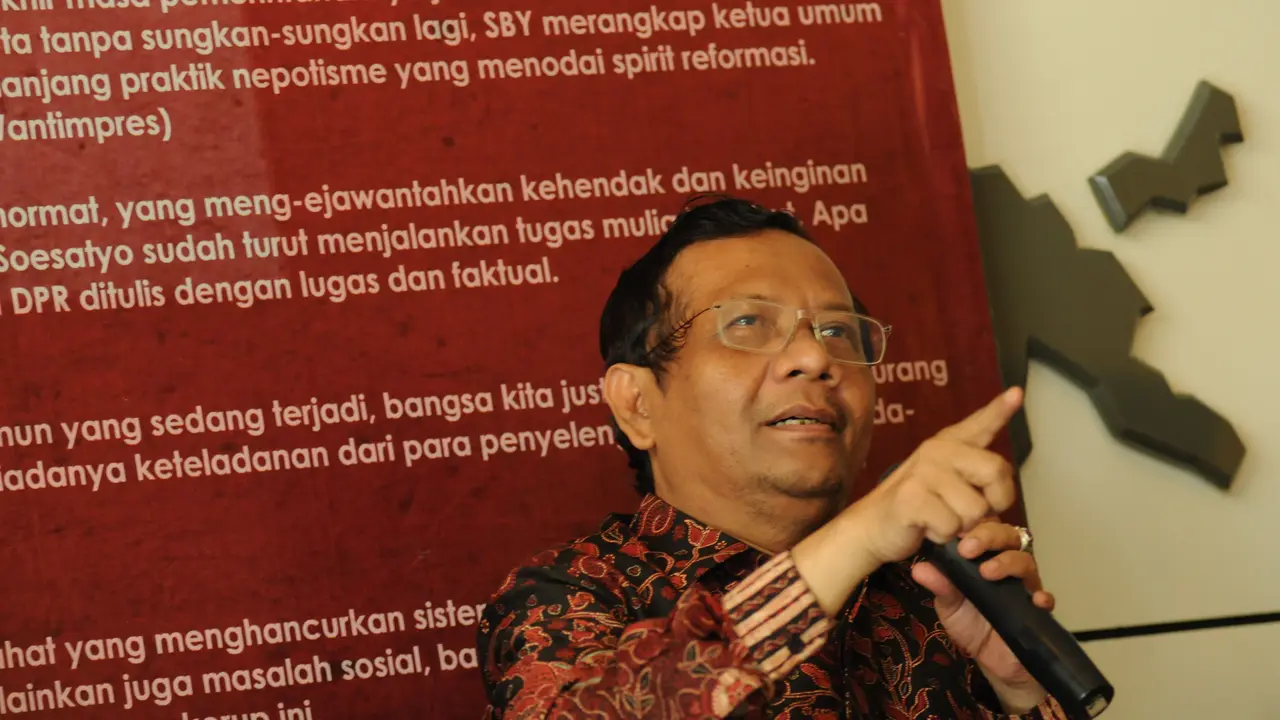 Mantan Ketua Mahkamah Konstitusi (MK) Mahfud MD.