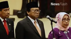 Mahkamah Agung melantik Oesman Sapta Odang atau OSO menjadi Ketua Dewan Perwakilan Daerah RI setelah terpilih secara aklamasi