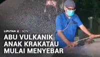Abu Vulkanik Anak Krakatau Mulai Menyebar