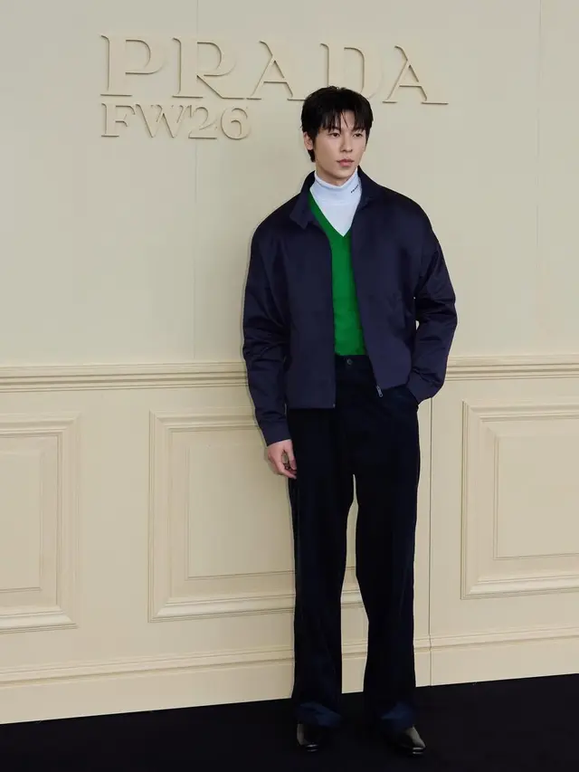 Hsu Kuang-han saat di Prada Menswear FW26 [@kuanghanhsu]