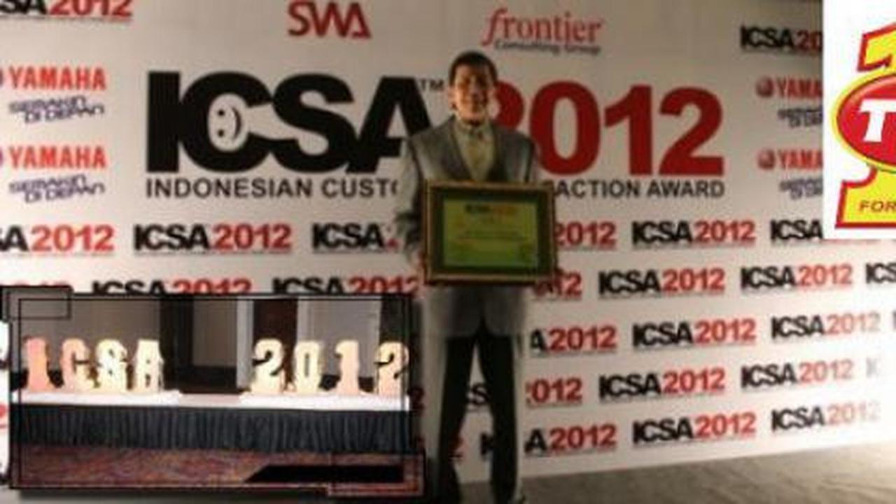 Pelanggan Puas, Top 1 dapat penghargaan ICSA 2012