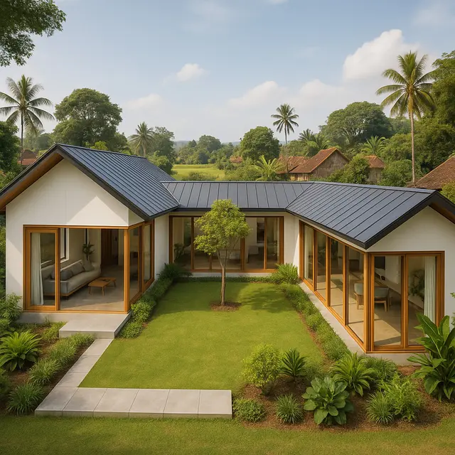 Rumah Scandinavian yang Cocok Dibangun di Kampung/via AI