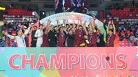 Thailand berhasil menjuarai Piala AFF 2022 setelah mengalahkan Timnas Futsal Indonesia melalui drama adu penalti dengan skor 5-3. (dok. AFF/FAT)