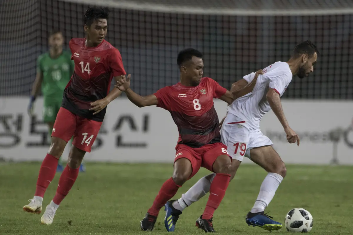 Sepak Bola : Indonesia Vs Palestina