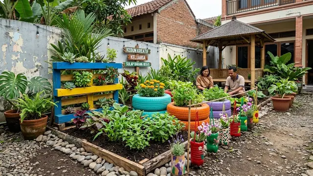 Ide Dekorasi Bedengan Tanaman