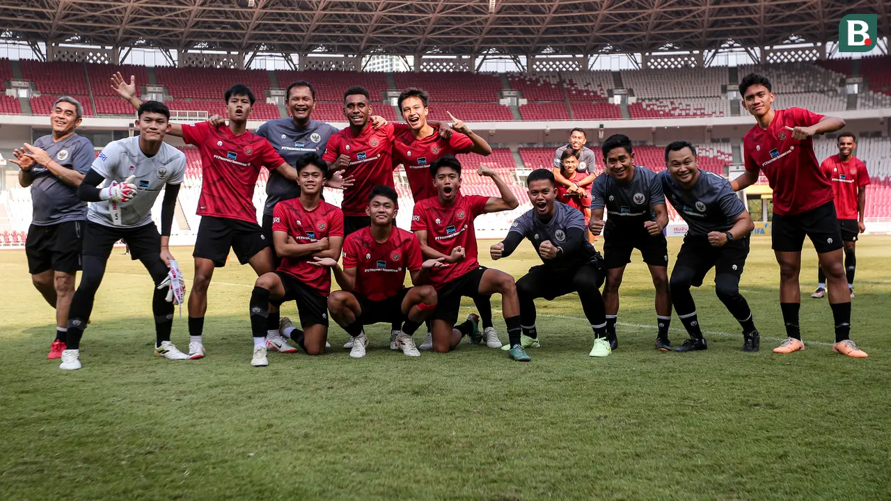 Foto: Latihan Riang Timnas Indonesia U-17 Jelang Piala Dunia U-17 2023 di Stadion Utama Gelora Bung Karno