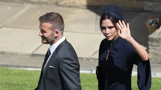 Ganteng dan Cantik, Begini Gaya Beckham dan Victoria ke Royal Wedding