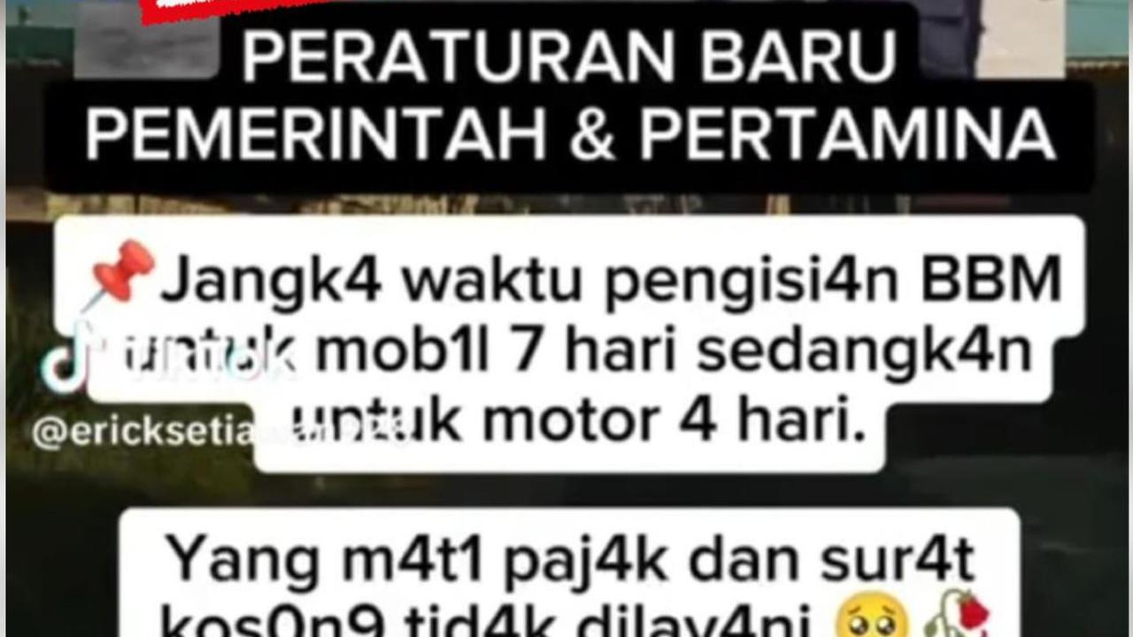 Ramai Isu Kendaraan Nunggak Pajak Tak Boleh Isi BBM, Pertamina Pastikan Hoaks