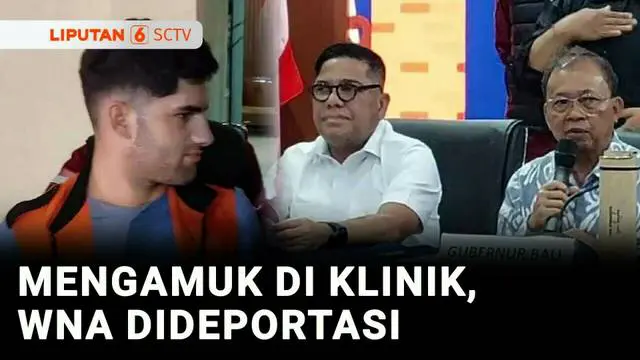 VIDEO: Bule yang Ngamuk di Klinik Bali Positif Narkoba, Kini Dideportasi