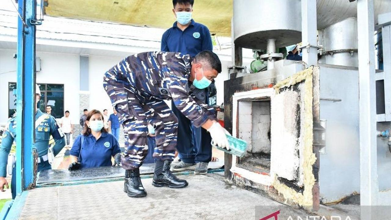TNI AL Musnahkan 41,7 Kg Ketamine di Sumatera Utara, Perkuat Komitmen Berantas Narkoba