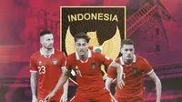 Timnas Indonesia - Marc Klok, Rafael Struick, Justin Hubner (Bola.com/Adreanus Titus)