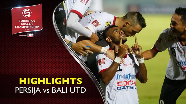 Video highlights TSC 2016 antara Persija vs Bali Utd yang berakhir dengan skor 1-2 di Stadion Kapten I Wayan Dipta, Bali, Jumat (26/8/2016)
