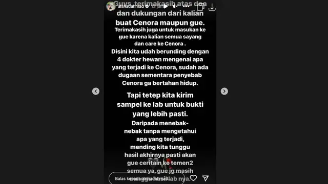 Alshad Ahmad Ungkap Penyebab Anak Harimaunya Mati, Kemungkinannya Bukan Karena Virus