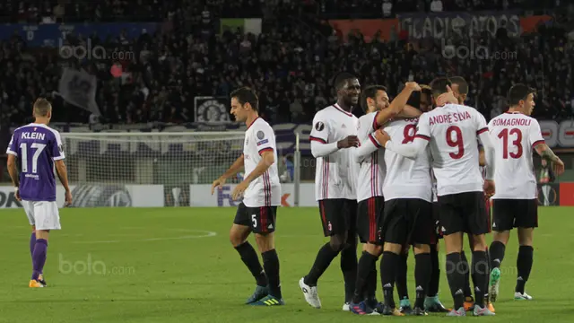 FOTO Eksklusif: AC Milan Cukur Habis FK Austria Wien