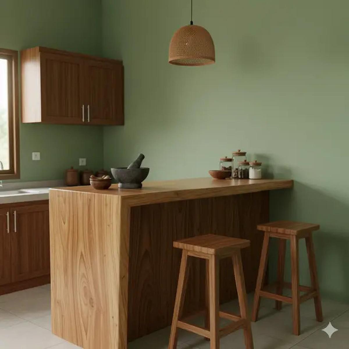 9 Model Dapur Kecil dengan Meja Bar, Solusi Hemat Ruang Tetap Estetik