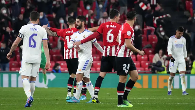 Foto: Usai Barcelona, Giliran Real Real Madrid Disingkirkan Athletic Bilbao di Perempatfinal Copa Del Rey 2021 / 2022