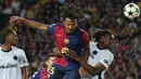 Barcelona mencukur habis Young Boys dengan skor 5-0. (LLUIS GENE/AFP)