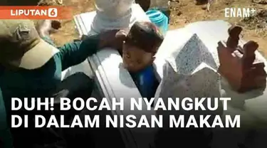 Selalu awasi anak anda ketika bermain di manapun dan kapanpun, jangan sampai mengalami insiden yang viral berikut ini. Seorang bocah membuat geger warga di sebuah pemakaman di Pamekasan, Jawa Timur. Badan bocah tersebut tersangkut di sisi dalam nisan...