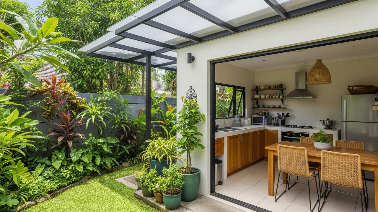 Model Rumah Mungil Tapi Punya Dapur dan Ruang Makan Lega