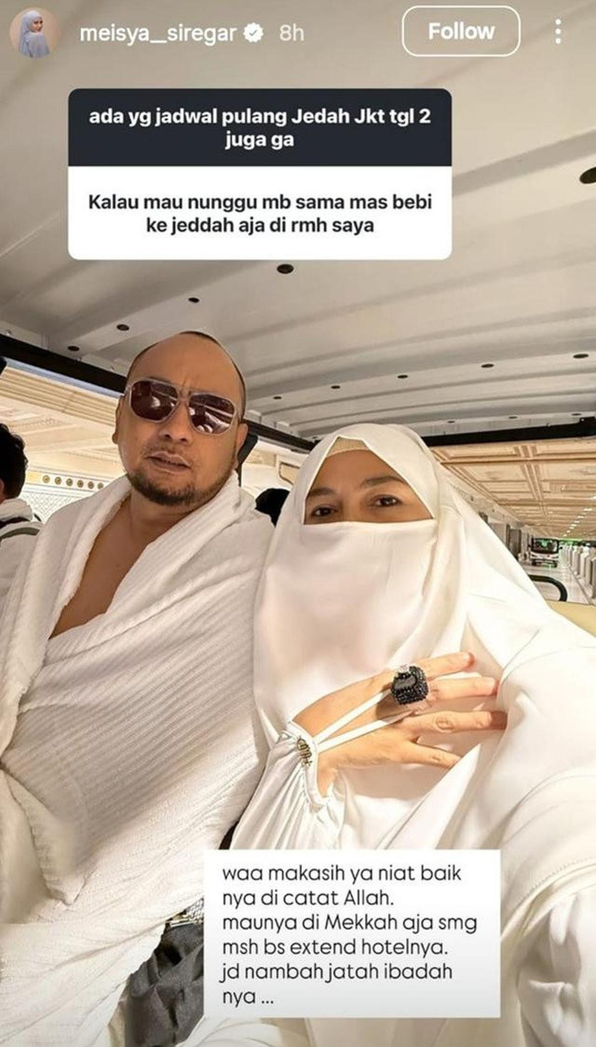 Perjuangan Meisya Siregar Pulang dari Umrah, Penerbangan Batal Imbas Perang Iran dengan AS-Israel