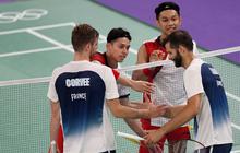FOTO: Aksi Fajar Alfian/Muhammad Rian Ardianto Hajar Pasangan Prancis dan Lolos ke Perempatfinal Olimpiade 2024