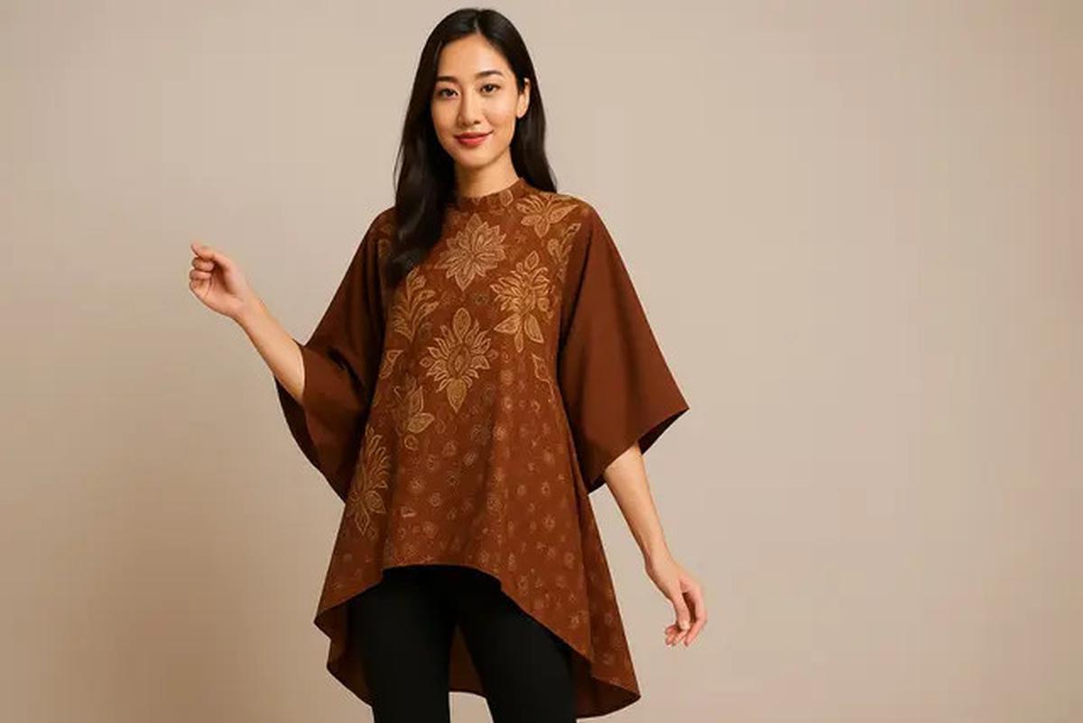 7 Model Tunik Batik Lengan Kelelawar Tren Sekarang 2025, Anggun dan Nyaman