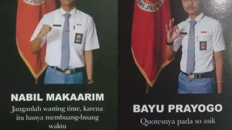 7 Potret Quotes di Buku Tahunan Ini Kocak, Ada yang Adu Mekanik