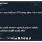 Curhatan Hal Positof yang Aku Suka (Sumber: Twitter)