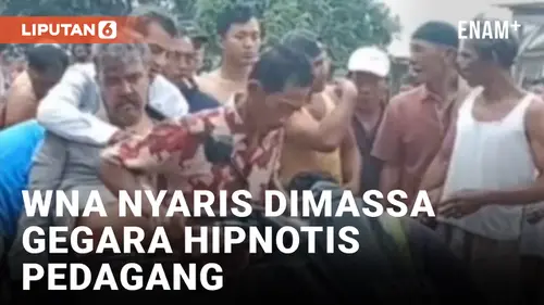 VIDEO: Diduga Hipnotis Pedagang Warung, WNA Iran di Deli Serdang Nyaris Dimassa