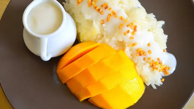 Ilustrasi ketan mangga