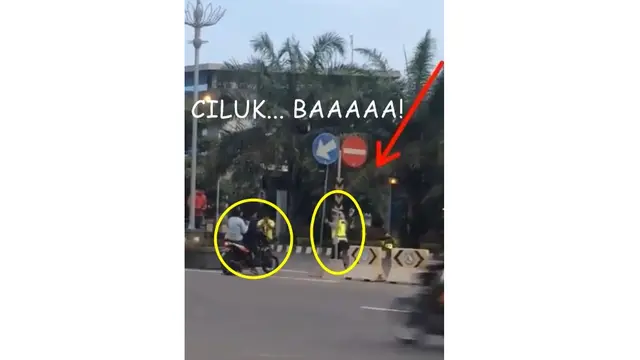 Terciduk, Aksi Sembunyi Polisi Tangkap Pengendara Motor yang Tak Tertib Bikin Ngakak