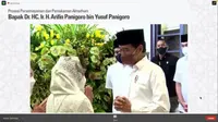 Presiden Joko Widodo (Jokowi) hadir saat pemakaman Pendiri Medco Energi, Arifin Panigoro, Selasa (8/3/2022) (Dok: tangkapan layar/Pipit I.R)