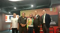 Acara konferensi pers "Justisia Half Marathon 2024", Jumat (21/6/2024) di Jakarta. (dok. Putri Astrian Surahman/Liputan6.com)