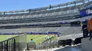Suasana tribun MetLife Stadium di East Rutherford, New Jersey, Amerika Serikat, jelang laga fase grup Timnas Prancis melawan Senegal pada Piala Dunia 2026. Stadion berkapasitas lebih dari 82 ribu penonton ini menjadi salah satu venue utama turnamen dan akan menjadi lokasi partai final Piala Dunia 2026. (KLY Sports/Hery Kurniawan)