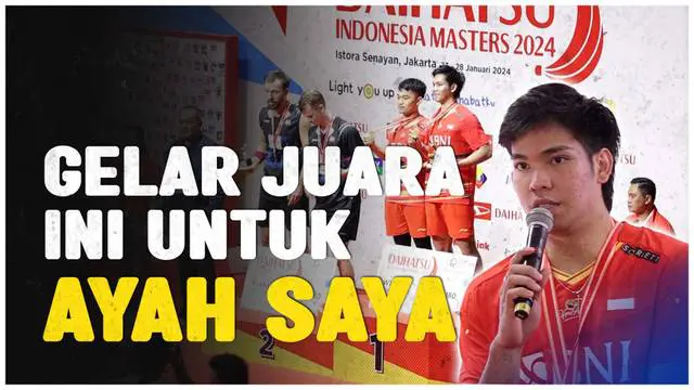 Berita Video, komentar Daniel Marthin setelah berhasil meraih gelar juara Indonesia Masters 2024 pada Minggu (28/1/2024)