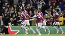 Tampil di depan ribuan pendukungnya sendiri, Aston Villa menurunkan skuad terbaiknya. Satu-satunya gol Aston Villa yang hadir di pertandingan itu dibukukan oleh Jacob Ramsey pada menit ke-41. (AP/Rui Vieira)