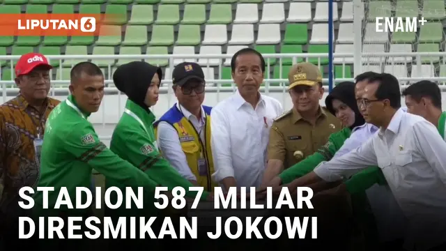 VIDEO: Telan Biaya 587 Miliar, Stadion Utama Sumatera Utara Diresmikan Jokowi