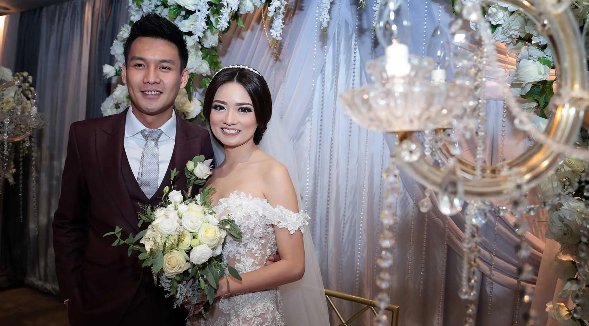 Pernikahan Fendy Chow - Stella Cornelia (Deki Prayoga/bintang.com)