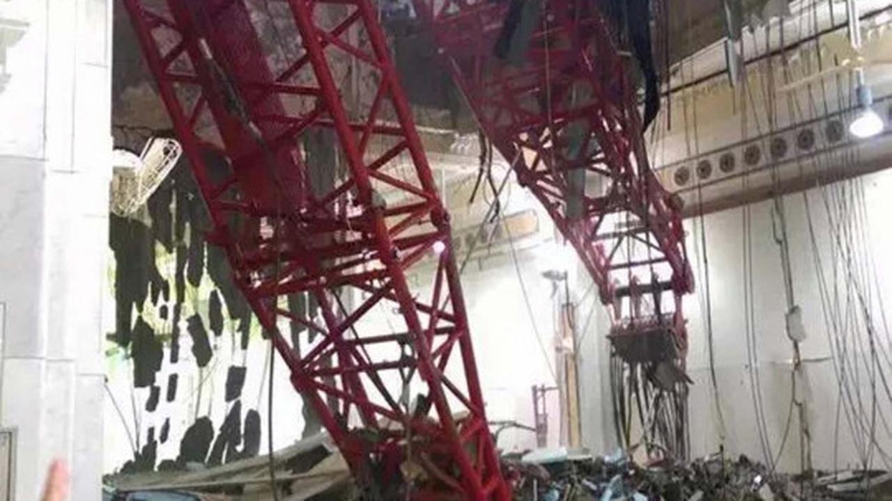 Ini lokasi jatuhnya crane di Masjidil Haram