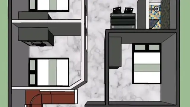 Desain Rumah Minimalis 3 Kamar Ukuran 7x10 Sederhana