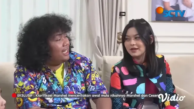 Marshel Widianto dan Cesen eks JKT48