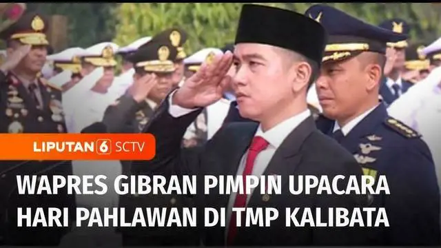 VIDEO: Hari Pahlawan, Wapres Gibran Rakabuming Pimpin Upacara di TMP Kalibata
