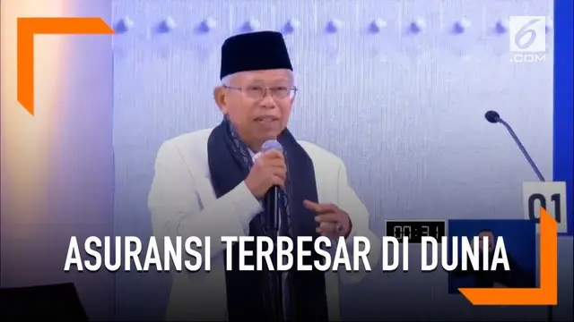 Ma'ruf Amin menilai sistem kesehatan di Indonesia sudah berkembang, terbukti JKN-KIS jadi asuransi terbesar di dunia.