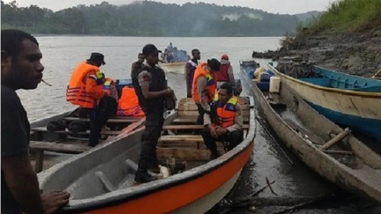 Masyarakat Temukan Jenazah Polisi yang Hilang di Mamberamo Raya